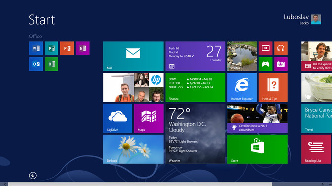 Windows 8.1 _dlaždice