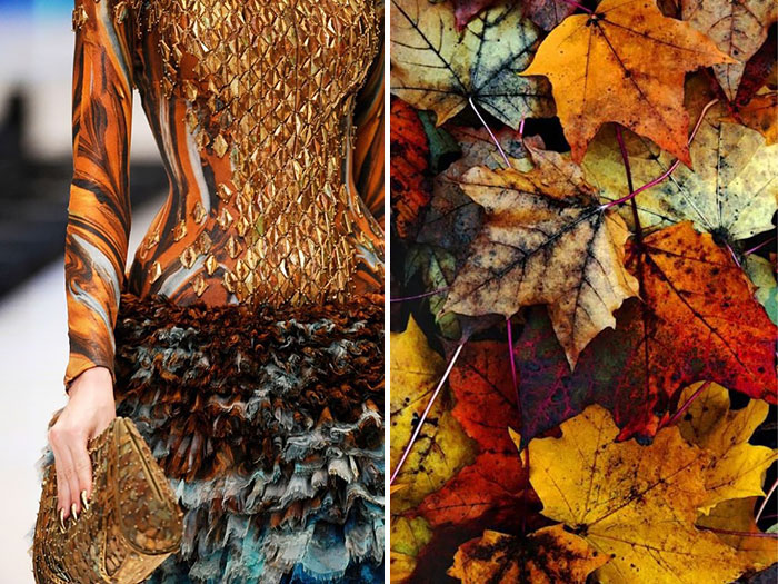 Alexander McQueen S -S 2010 a podzimní listí