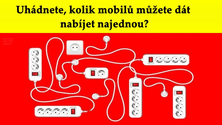 Hádanka, která prověří vaši logiku: Uhádnete, kolik mobilů můžete dát nabíjet najednou?