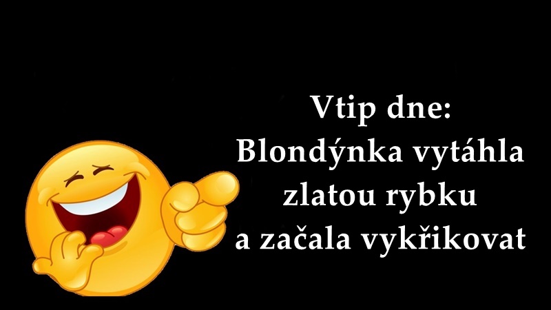Vtip dne: Blondýnka vytáhla zlatou rybku a začala vykřikovat