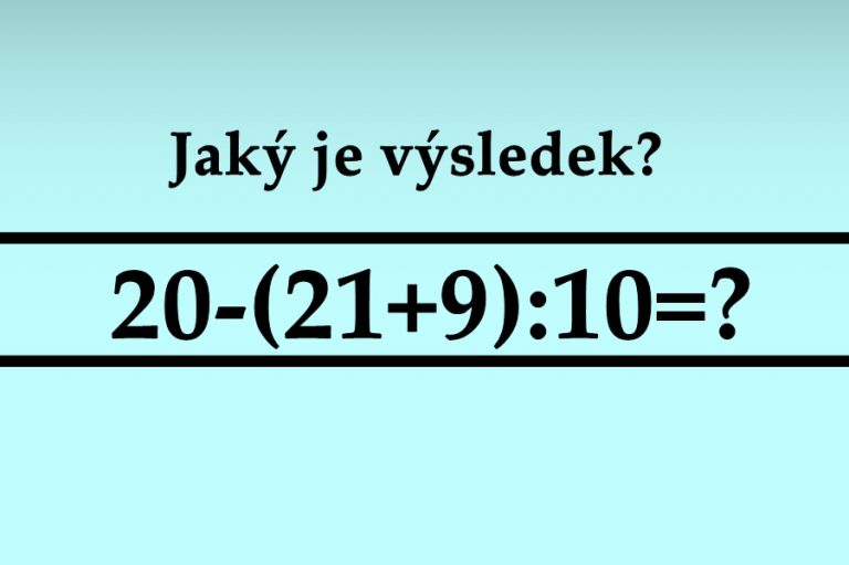 Pouze hrstka uživatelů internetu přijde na správný výsledek. Budete mezi nimi?