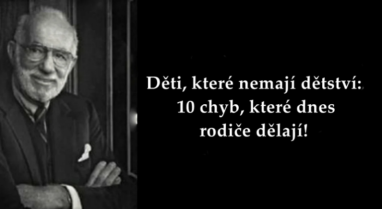 Děti, které nemají dětství: 10 chyb, které dnes rodiče dělají!
