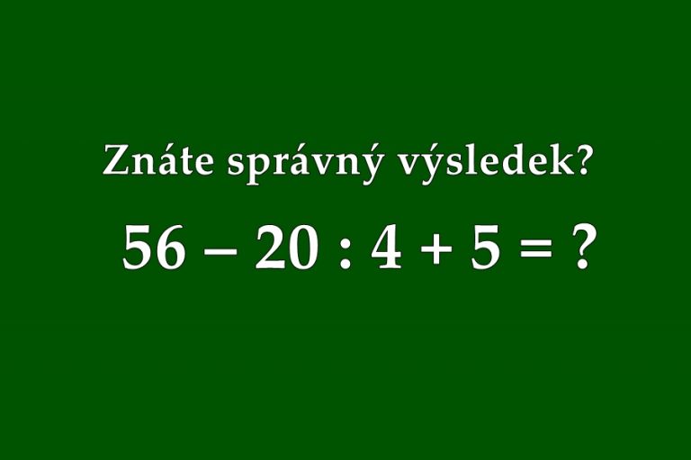 Znáte správný výsledek? Většina lidí dělá jednu chybu