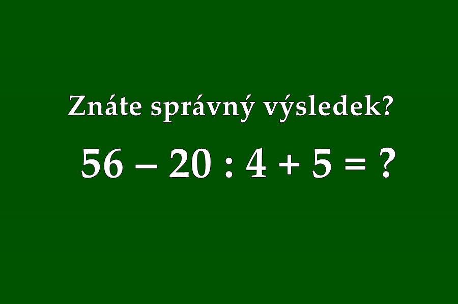 Znáte správný výsledek? Většina lidí dělá jednu chybu