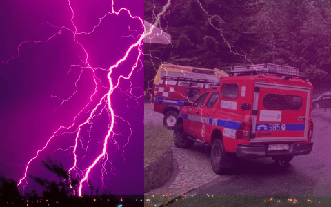V Polsku zranil blesk 24 lidí, 7 dětí je v nemocnici