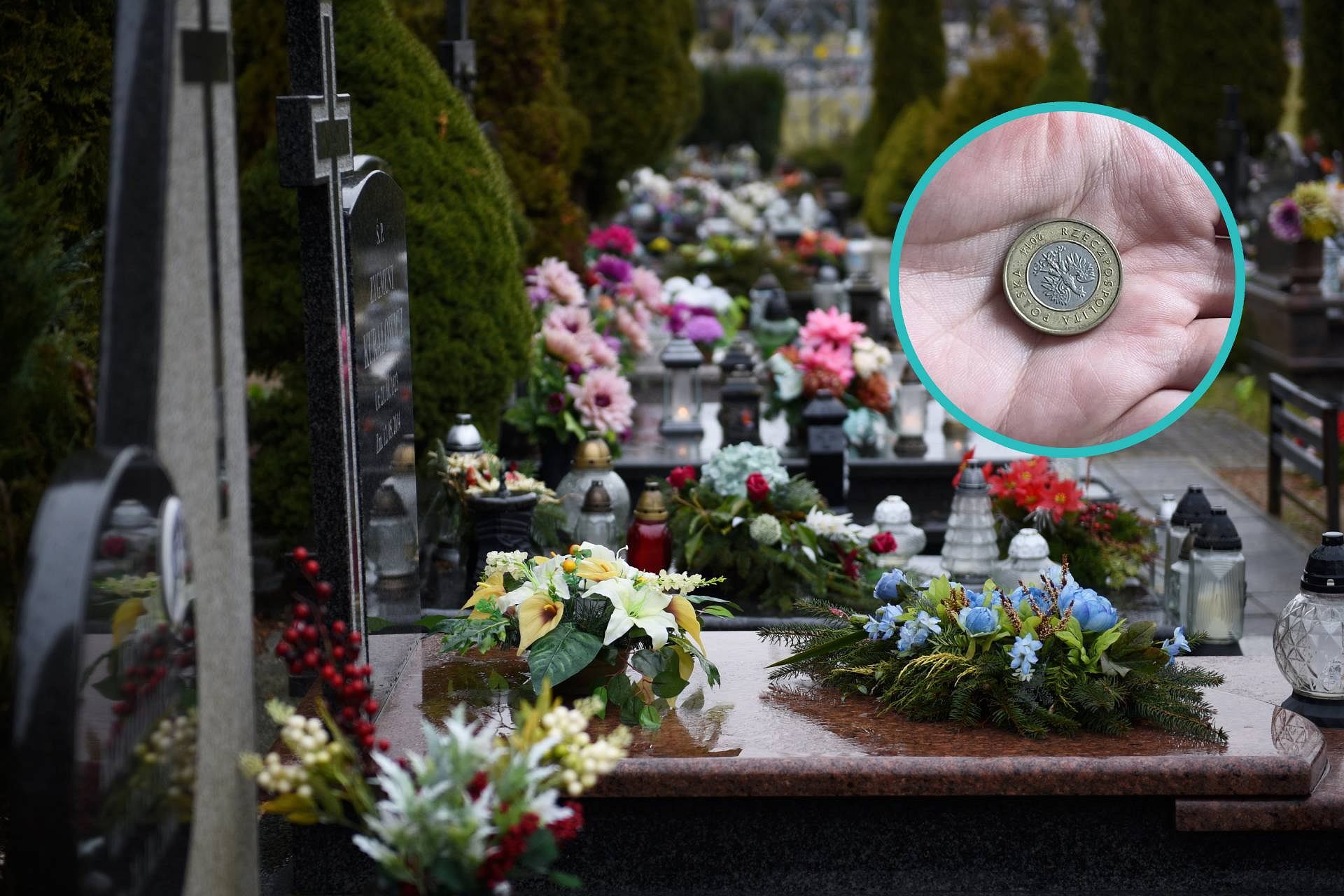 Stále více lidí si bere s sebou na hřbitov minci. Zde je důvod, který je důležitý