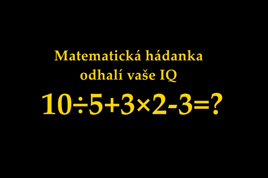 Matematická hádanka odhalí vaše IQ. Troufáte si?