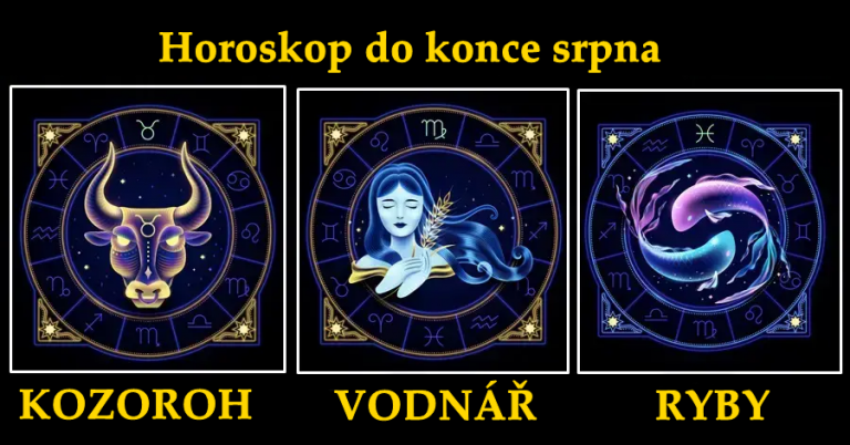 KOZOROH, VODNÁŘ a RYBY: Čekají vás velká překvapení – vstupujete do období štěstí a skvělých událostí!