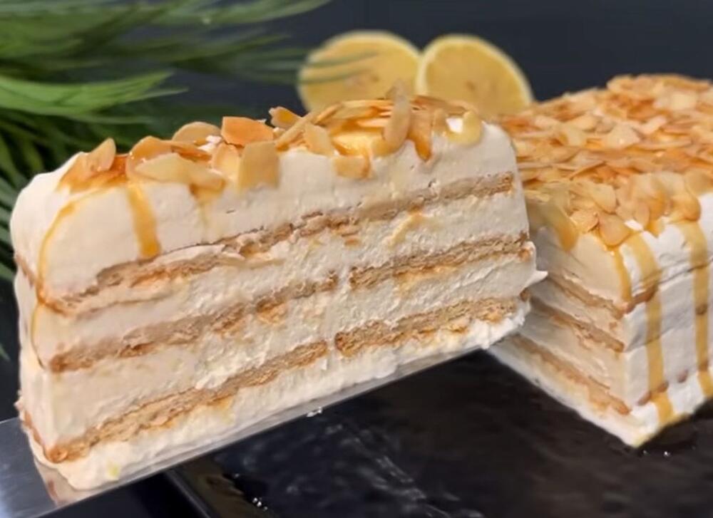 Osvěžující citronový sušenkový dort vyrobený za 15 minut: Na nejkrémovější náplň potřebujete pouze 3 ingredience