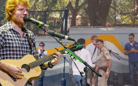 Ed Sheeran a jeho pouliční koncert: Musela zasahovat policie!