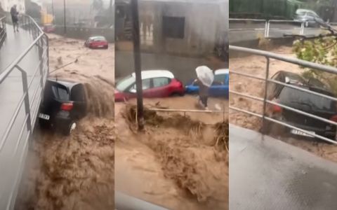Kanárské ostrovy pod vodou: Záplavy unášely auta, další deště na obzoru!