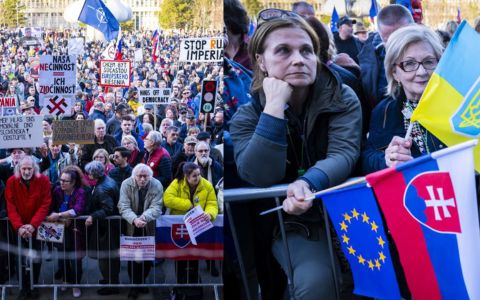 Páteční protesty po celém Slovensku: Tisíce lidí vyšly do ulic