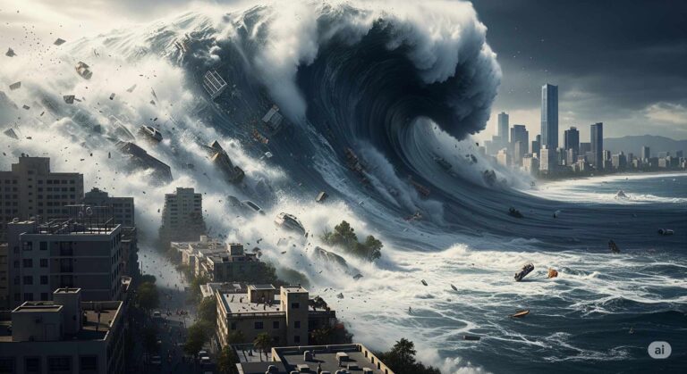 Ničivá TSUNAMI Bičuje Pobřeží Japonska a Havaje, Miliony lidí Prchají! Svět Na Pokraji Kolapsu!