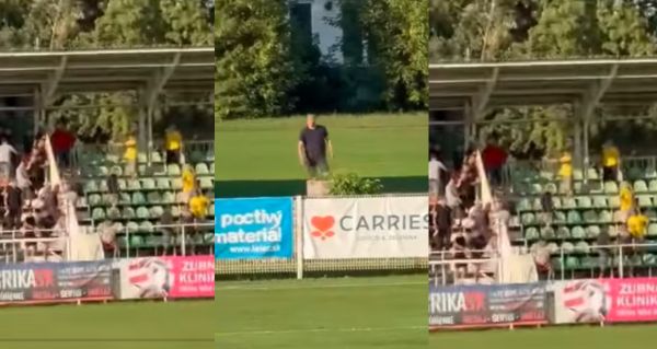 VIDEO, které šokovalo: Po derby v Rimavské Sobotě se strhla bitka fanoušků. Policie musela zasáhnout