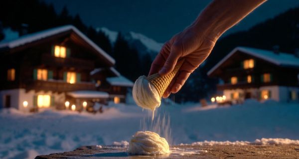 Švýcarský silvestrovský rituál, který vás překvapí: Proč lidé házejí zmrzlinu na zem