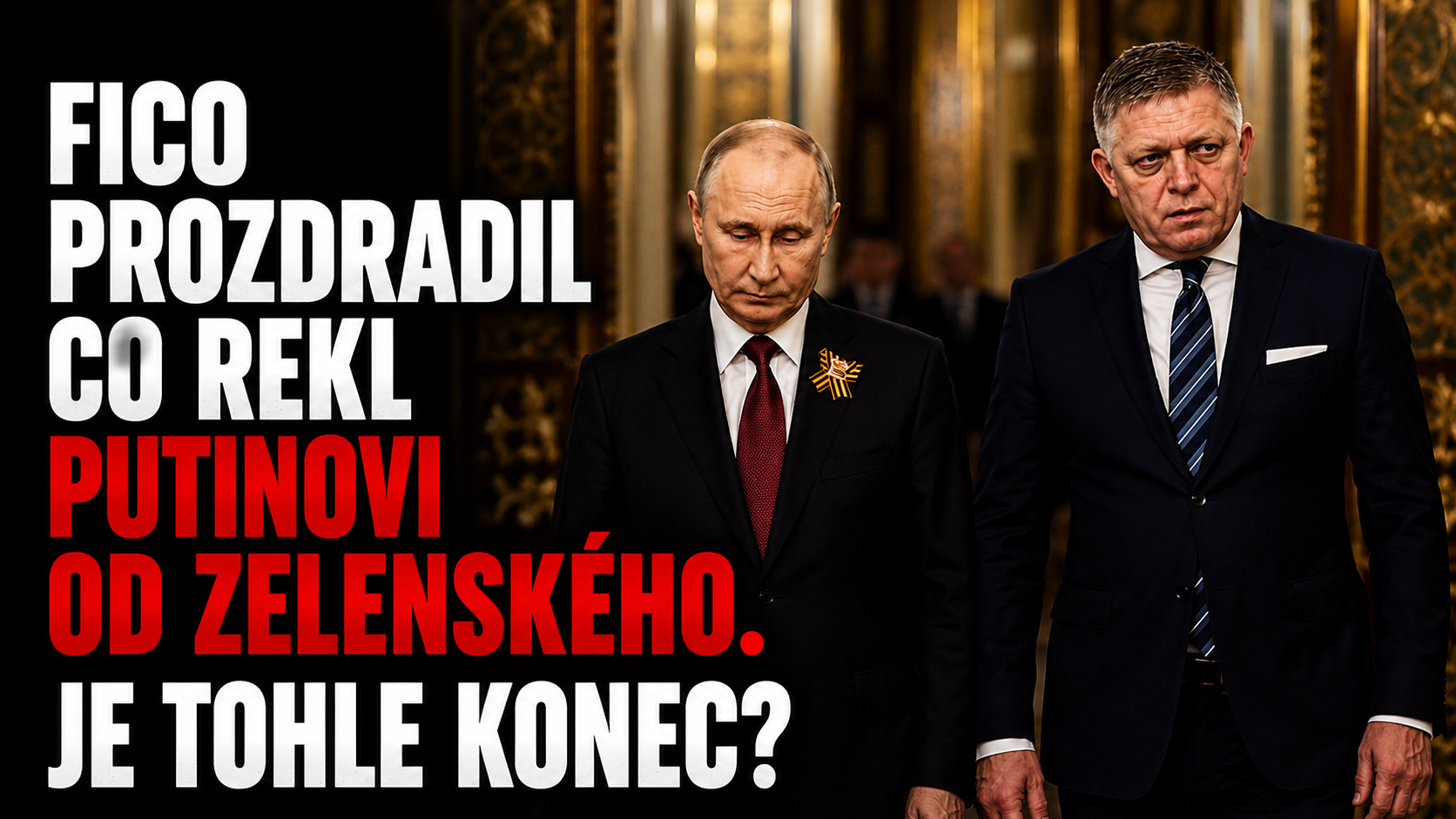 Fico po návratu z Moskvy šokoval Evropu. Tohle měl říct Putinovi o Zelenském