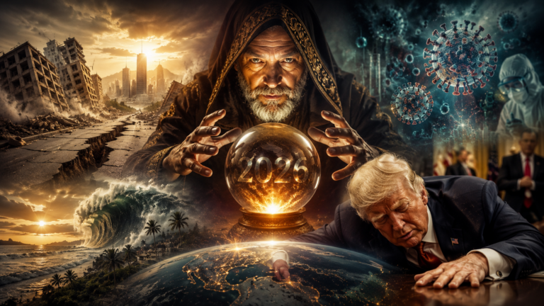 Co nás ještě čeká v roce 2026? Věštec mluví o zemětřeseních, záhadné nemoci i pádu Trumpa