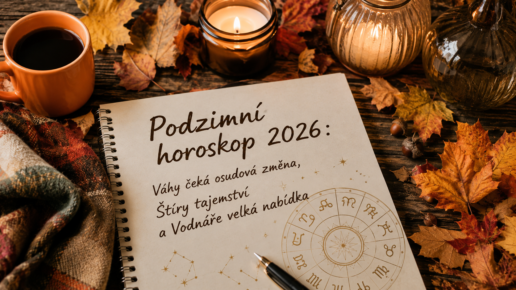 Podzimní horoskop 2026: Váhy čeká osudová změna, Štíry tajemství a Vodnáře velká nabídka