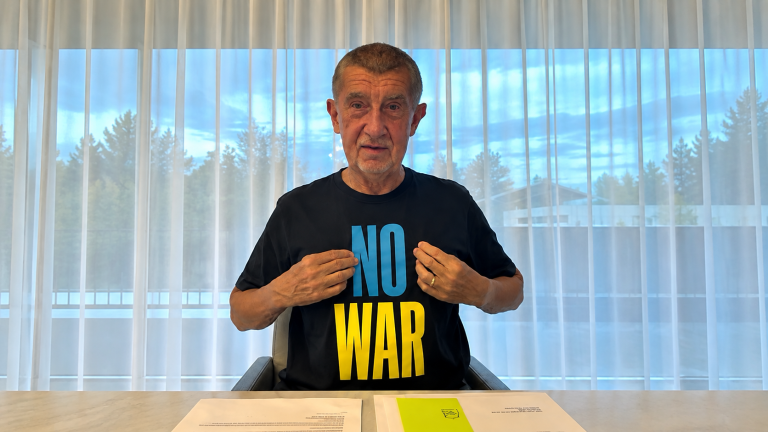 Babiš: Budu bojovat za konec války. „Impotence Evropy je strašná,“ kritizoval přístup k Ukrajině