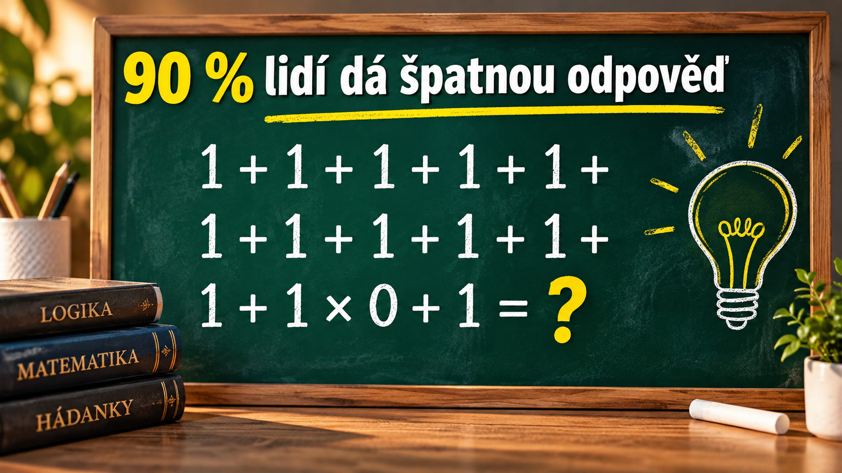 Vypadá to jednoduše, ale většina lidí se nachytá: Dokážete správně vyřešit tento příklad?