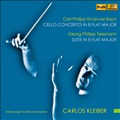 Carl Philipp Emanuel Bach: Cello Concerto in B flat major; Georg Philipp Telemann: Suite in B flat major